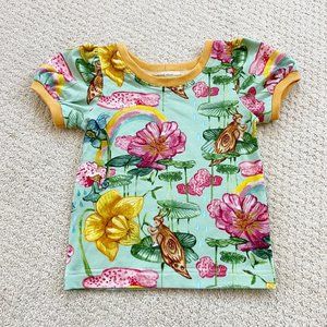 Run About Clothing Floral Graphic Tee Shirt